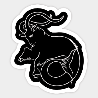 Capricorn Zodiac Sign Sticker